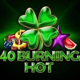 40 Burning Hot online game logo by Amusnet Interactive on millionerscasino.com