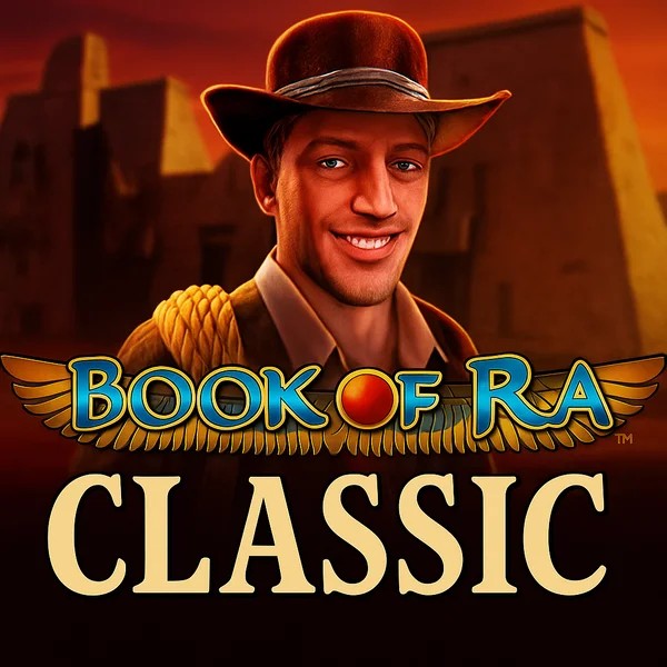 Slots logo of Book of Ra Classic from Novomatic at Millioner Casino