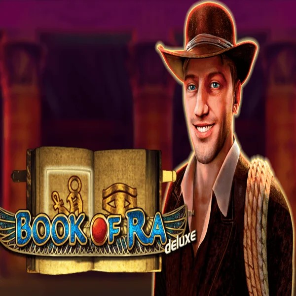 Official Slots logo: Book of Ra Deluxe by Novomatic at Millioner Casino