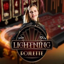 Lightning Roulette by Evolution, showcased at millionerscasino.com – game logo