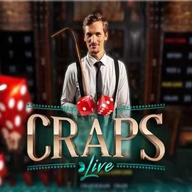 Live Craps online game logo by Evolution on millionerscasino.com