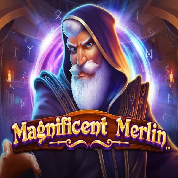 Slots logo of Magnificent Merlin from Greentube at Millioner Casino