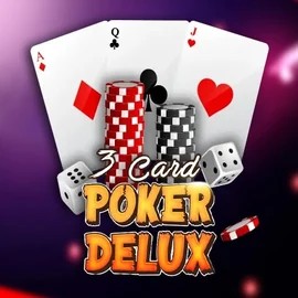Three Card Poker Delux game by Urgent Games – logo hosted on Millioner Casino
